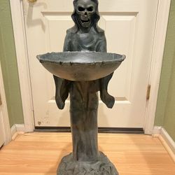 38.5” H Vintage Brass Halloween. Server Candy Statue 38.5” X 19” X12”