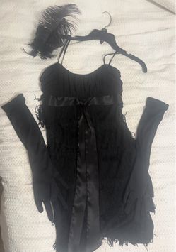 🖤 1920s Black Flapper Costume Set – $35 OBO 🖤