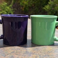 Fiestaware Purple and Green Mug Set