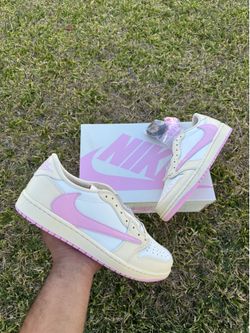 Jordan 1 Retro Low OG SP Travis Scott Shy Pink Size 12 M
