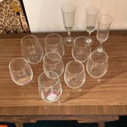 Champagne And Wine Glasses 