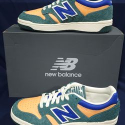 New balance 9060 green/orange big kids size 6 women’s size 7 1/2 IB