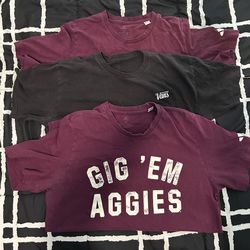 Men’s Size Medium T-shirts (Adidas & Vans)