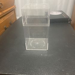 120 eight and 10 inch Clear square where I had my beanie baby stored in