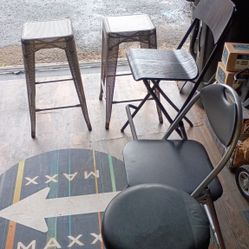 Assorted Chairs And Stools 