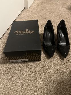 Charles by Charles David Angelica Rhinestone Black Pump - women’s 6.5