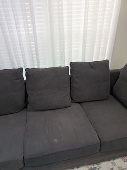 SUV Friendly! Plush 8FT 3-Seat Sofa – Washable Covers (Smoke & Pet Free)