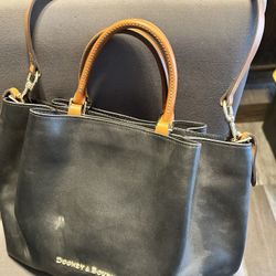 Purse - Dooney & Bourke Black With Brown Accents