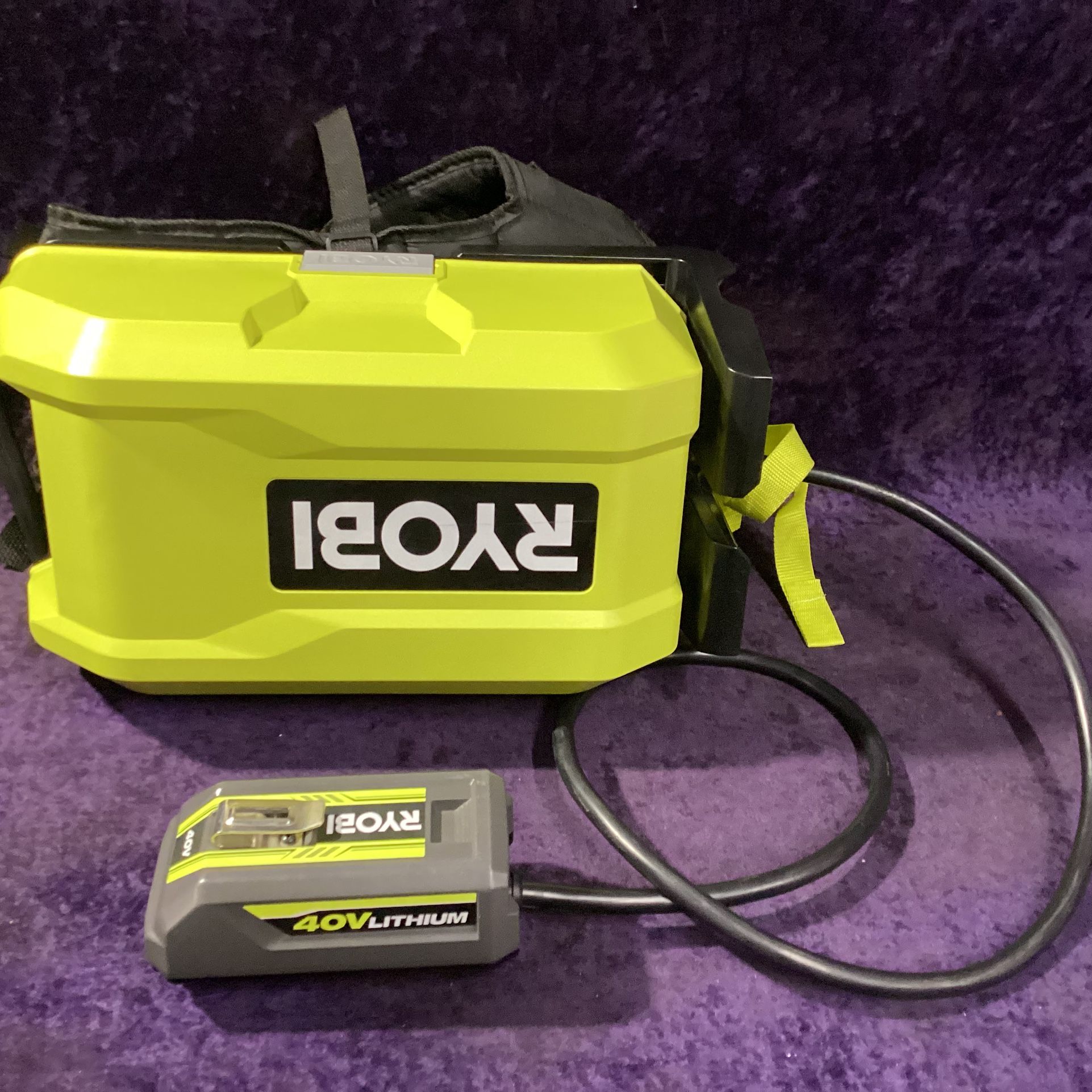 🧰🛠RYOBI 40V Backpack Battery Power Supply BRAND NEW CONDITION!(Tool Only)-$150!🧰ðŸ›
