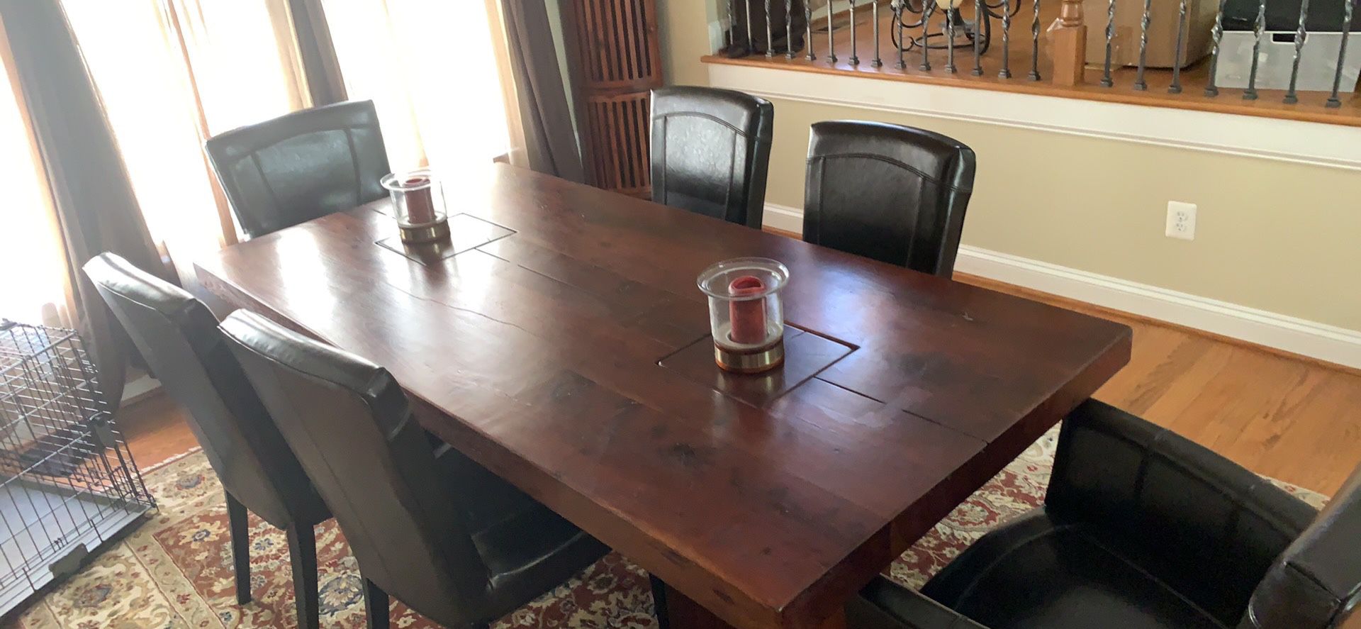 Arhaus “Tao” 84” table with 6 chairs