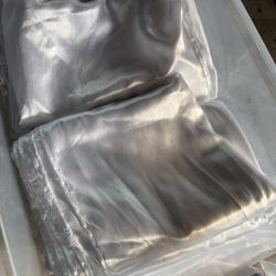 Wedding Or Christmas Party White Satin Linens