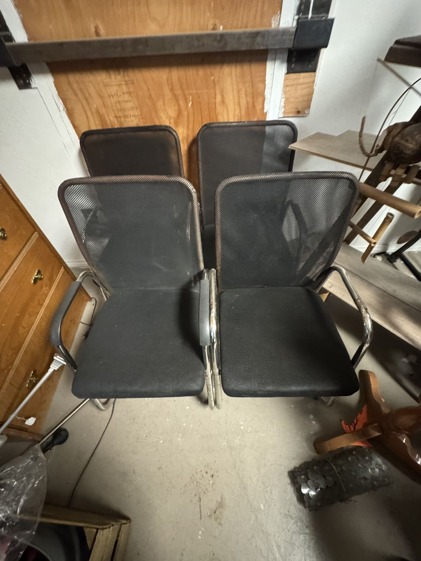 4 chairs as is none broken Two Need New Arm Grips Comfort Or Not DIY Polishing If Want If Not Don't .