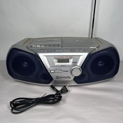 Panasonic FM Radio Boombox CD Player Cassette Tape