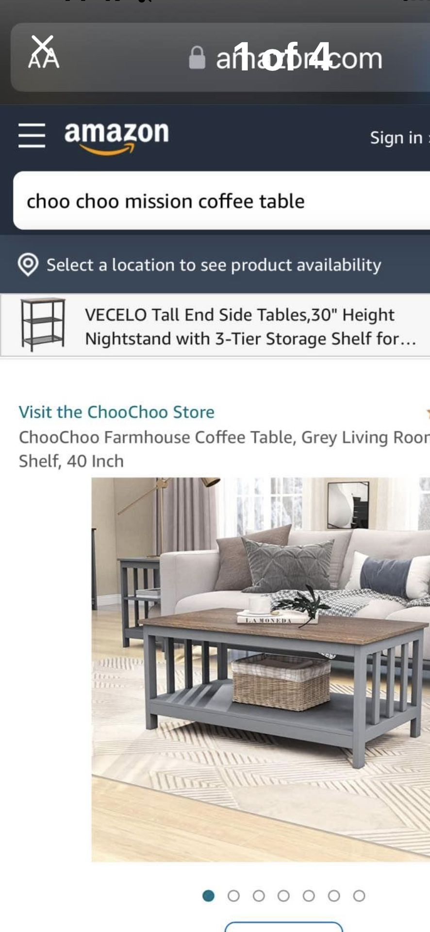 Mission Style Coffee Table