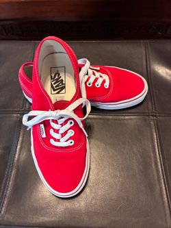WOMENS VANS  6.5 - RED