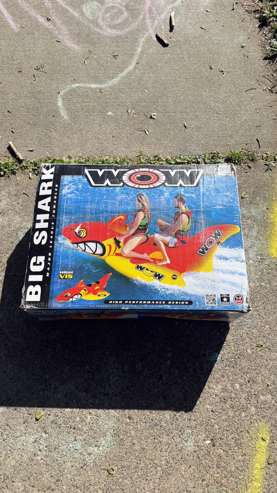 WOW 20-1040 Inflatable Big Shark Towable
