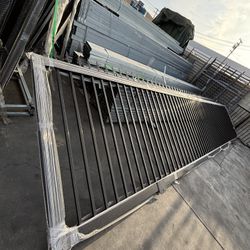 Sliding Iron Gate Spike Top 6' H x 24' L  per piece