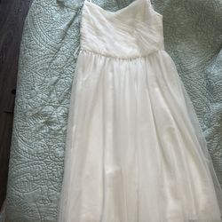 White Flower Girl/ Communion Dress