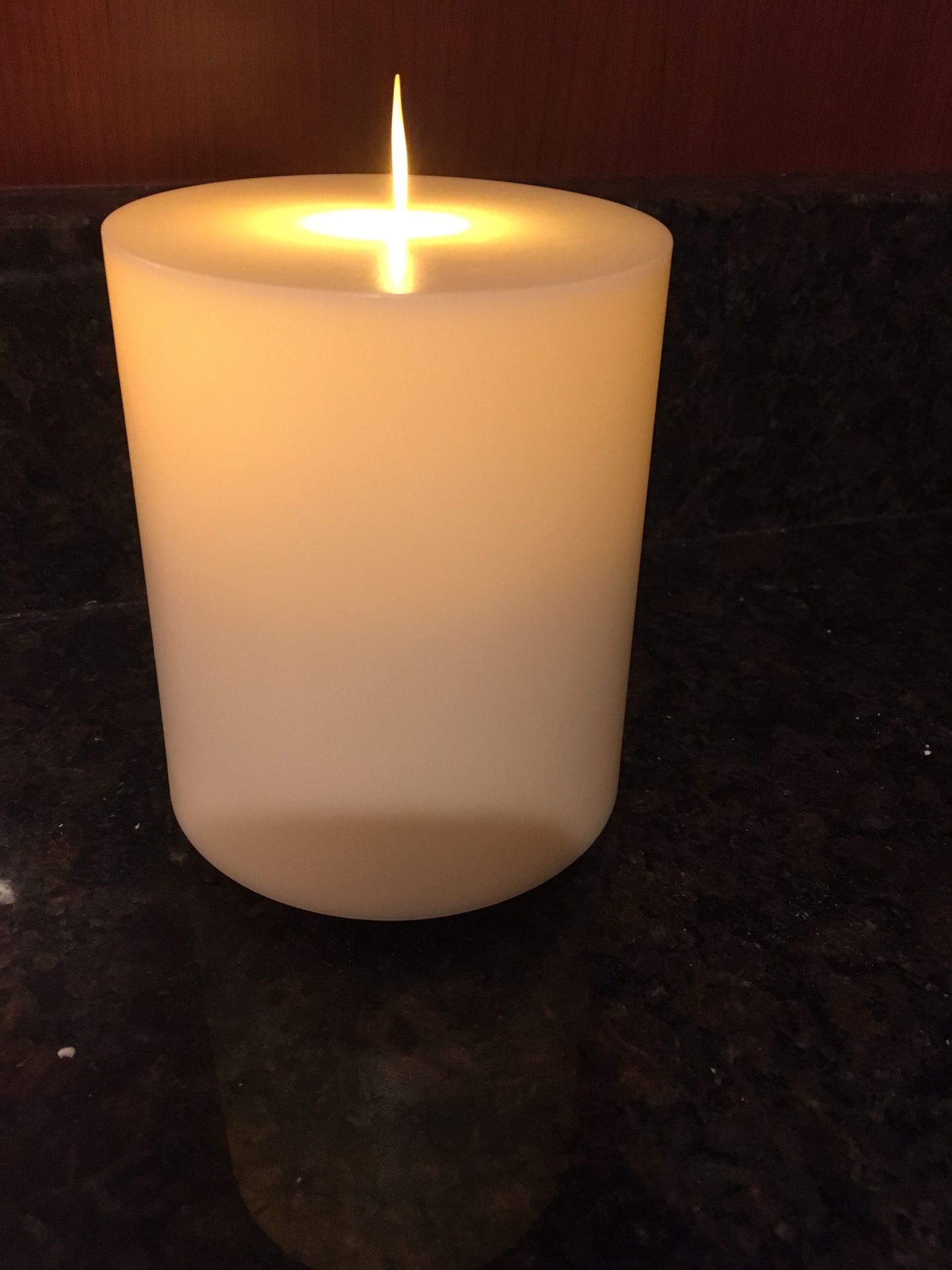 Flickering Plastic Candle 5”H