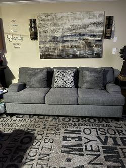 Gray Chenille 90” Sofa