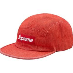 Supreme Denim Camp Cap SS18 (Red) DSWT
