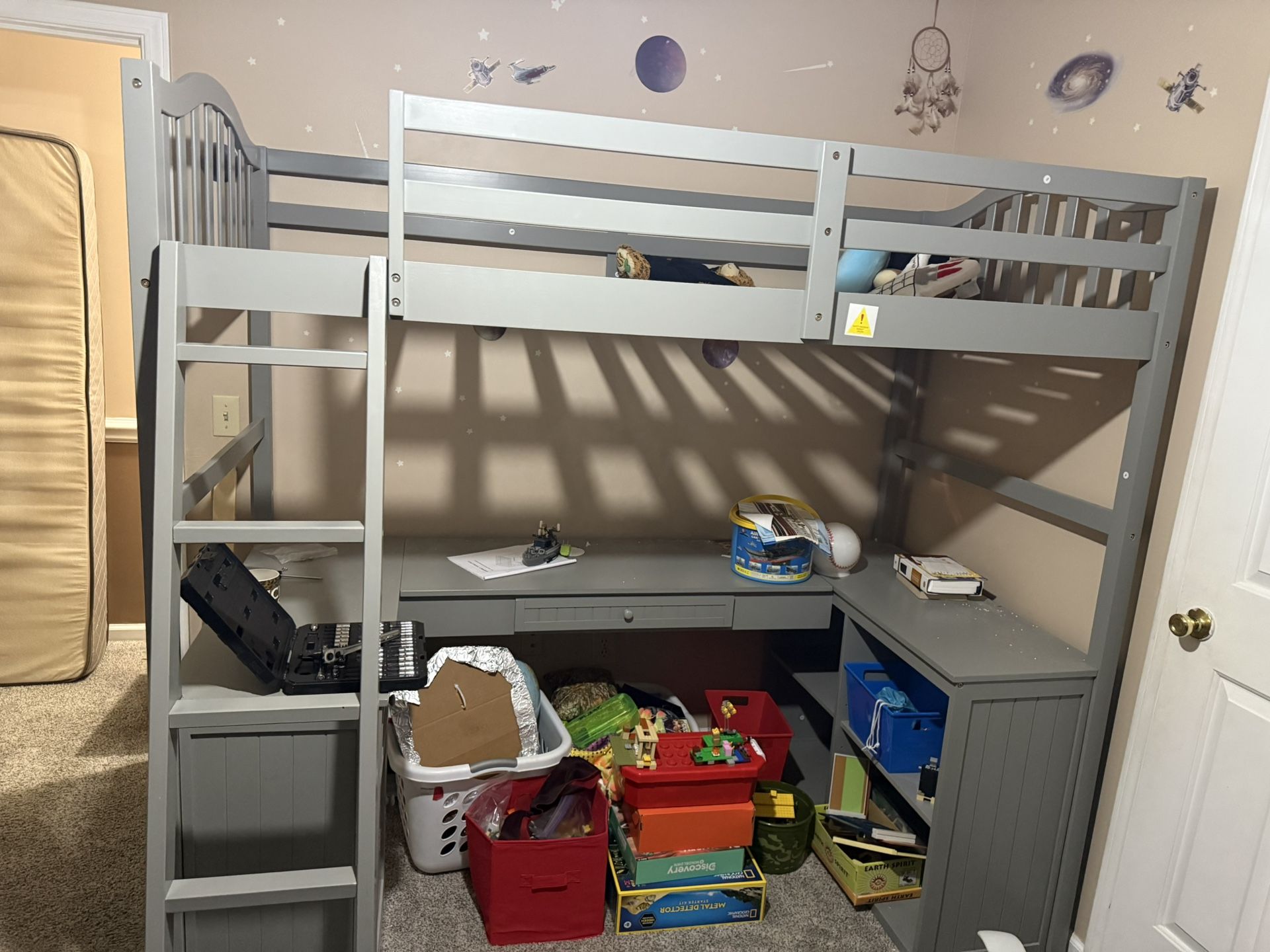 Twin Loft Bed With Desk