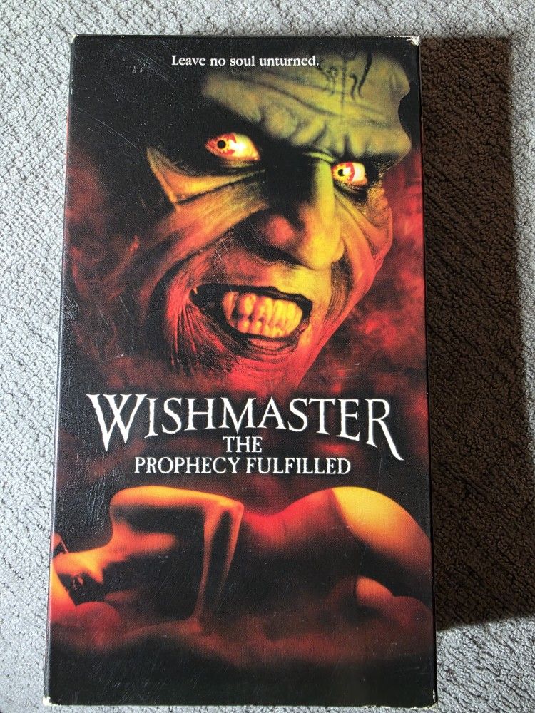 Wishmaster 4: The Prophecy Fulfilled VHS Movie