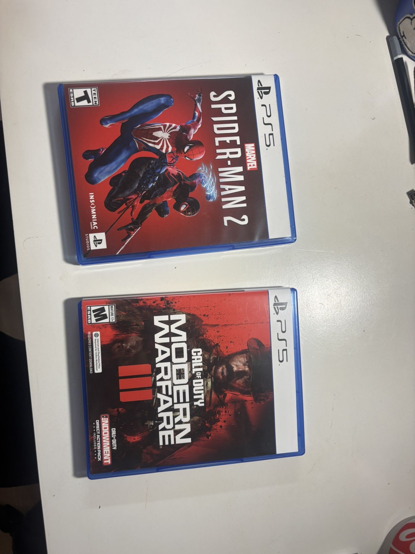 Ps5 Games Spider Man 2 / Call Of Duty 