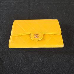 Chanel Yellow Wallet