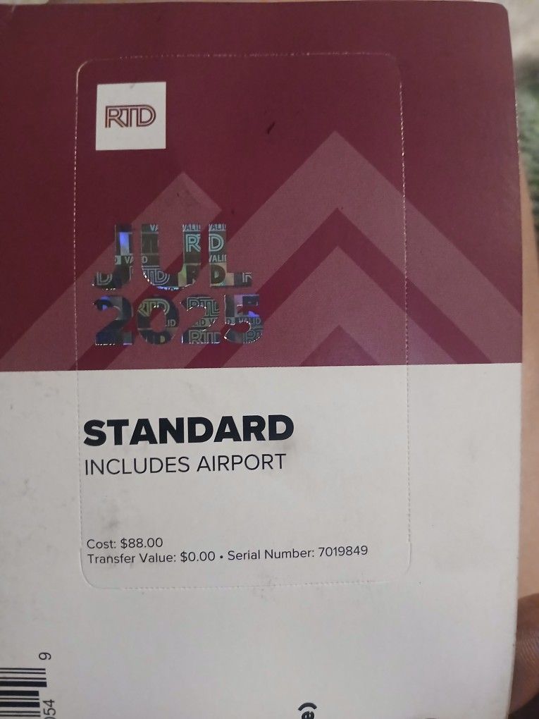Rtd Bus Pass