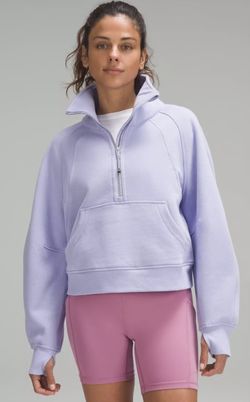 lululemon scuba oversized funnel neck half zip