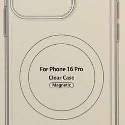 CLEAR MAGNETIC CASE WITH FREE PRIVACY TEMPERED