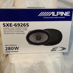 Alpine 6x9 2 Way Speakers 