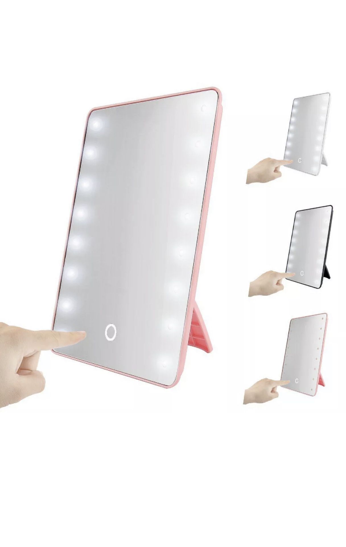 16 LED Light Vanity Mirror 10X Magnifying Touch Screen Makeup Cosmetic Stand