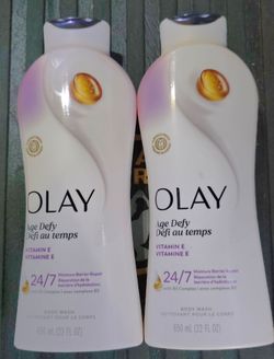 (2) Olay Ultra Moisture Body Wash, Age Defy, Vitamin B3 & Hyaluronic, 22 fl oz