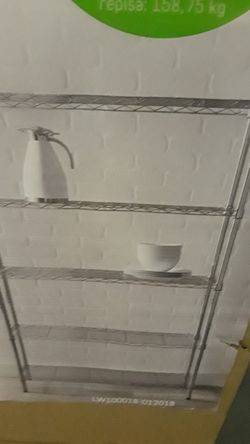 5 teir shelving holds 350lb