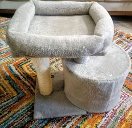 Small Cat Tree with Perch and Scratching Post