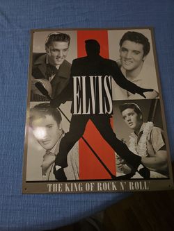 Elvis Presley Metal Tin Sign