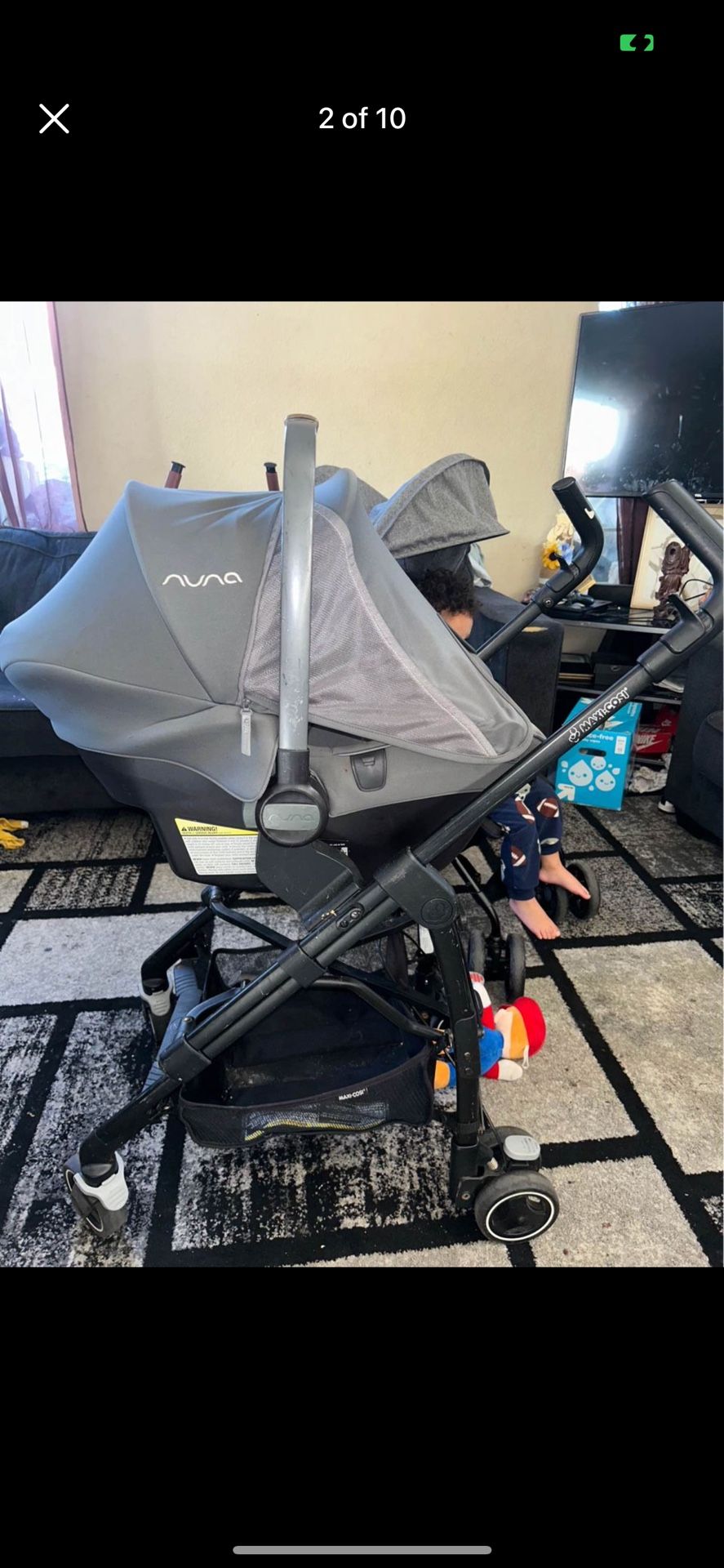 nuna carseat and stroller