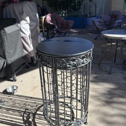 Wine Bottle Display And Table