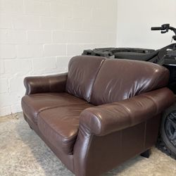 Leather Love Seat & Couch