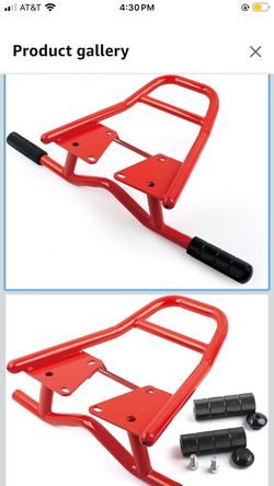 Motorcycle Manned Stunt Luggage Rack in Heavy Iron Compatible with Honda Grom Msx125 SF
