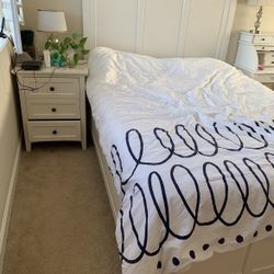 Bedroom Set (Bed, Desk, Side table, and Cabinets) 