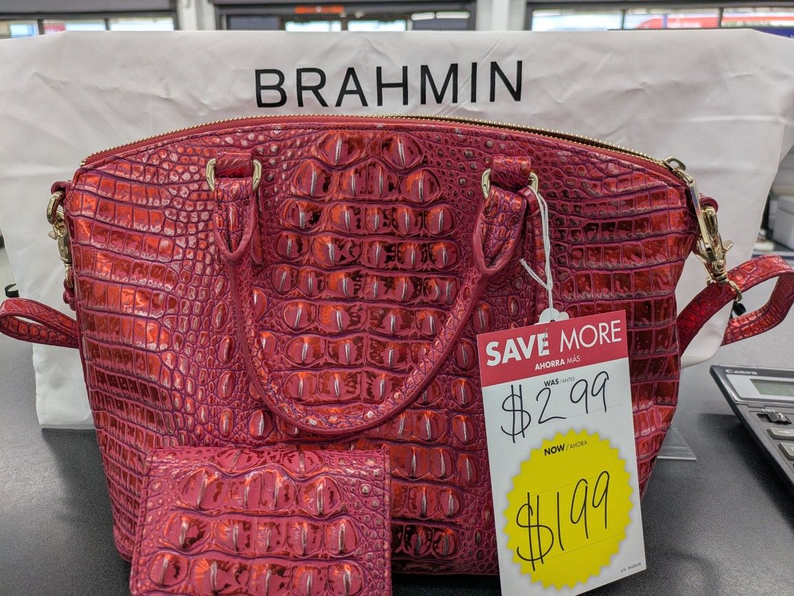 Red Brahmin W Matching Wallet Like New