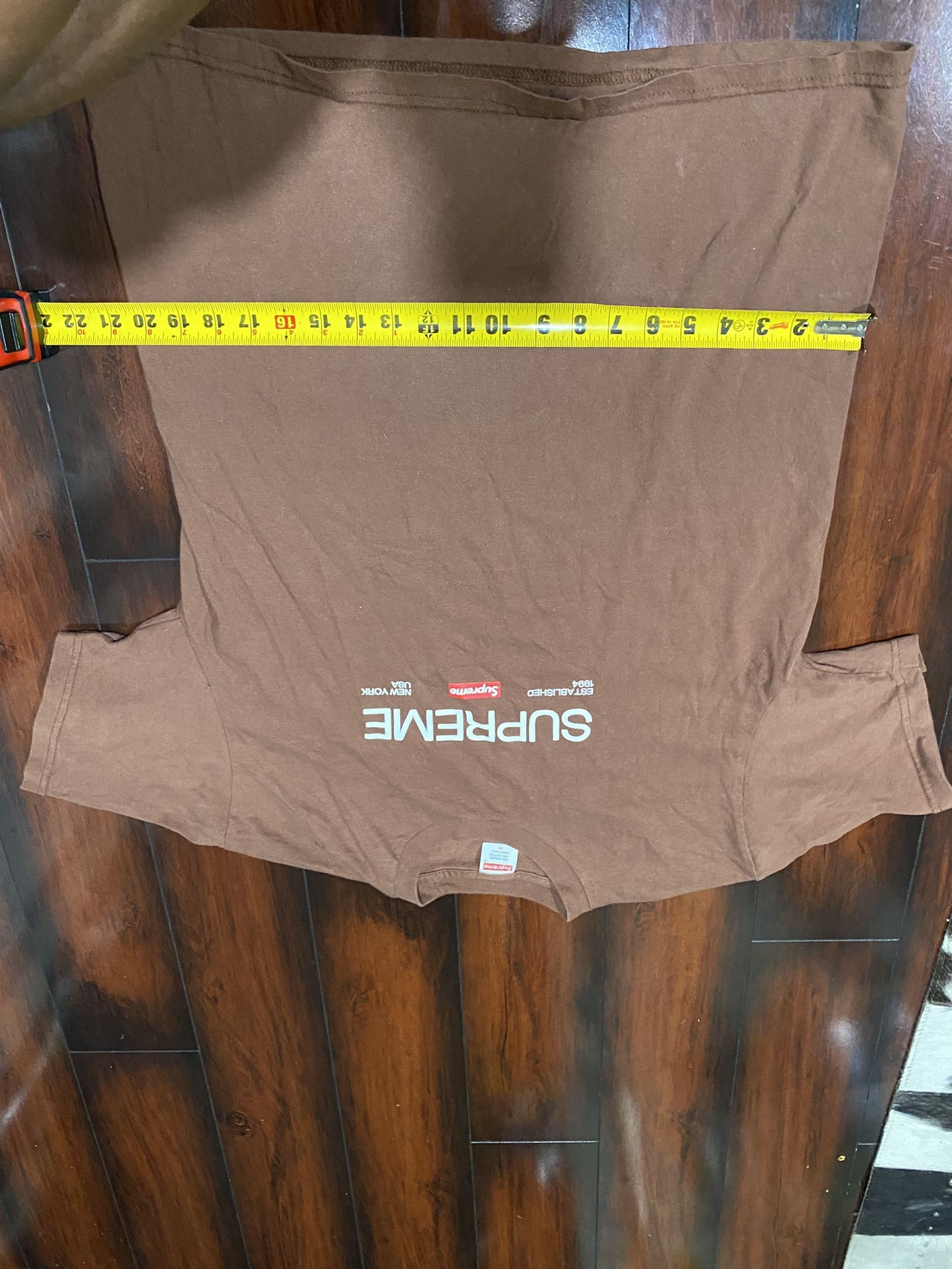 Supreme brown t shirt