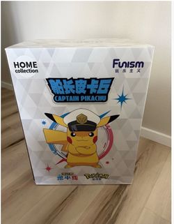 Funism Home Collection Pokemon Captain Pikachu Statue (50 cm tall) NIB Sealed