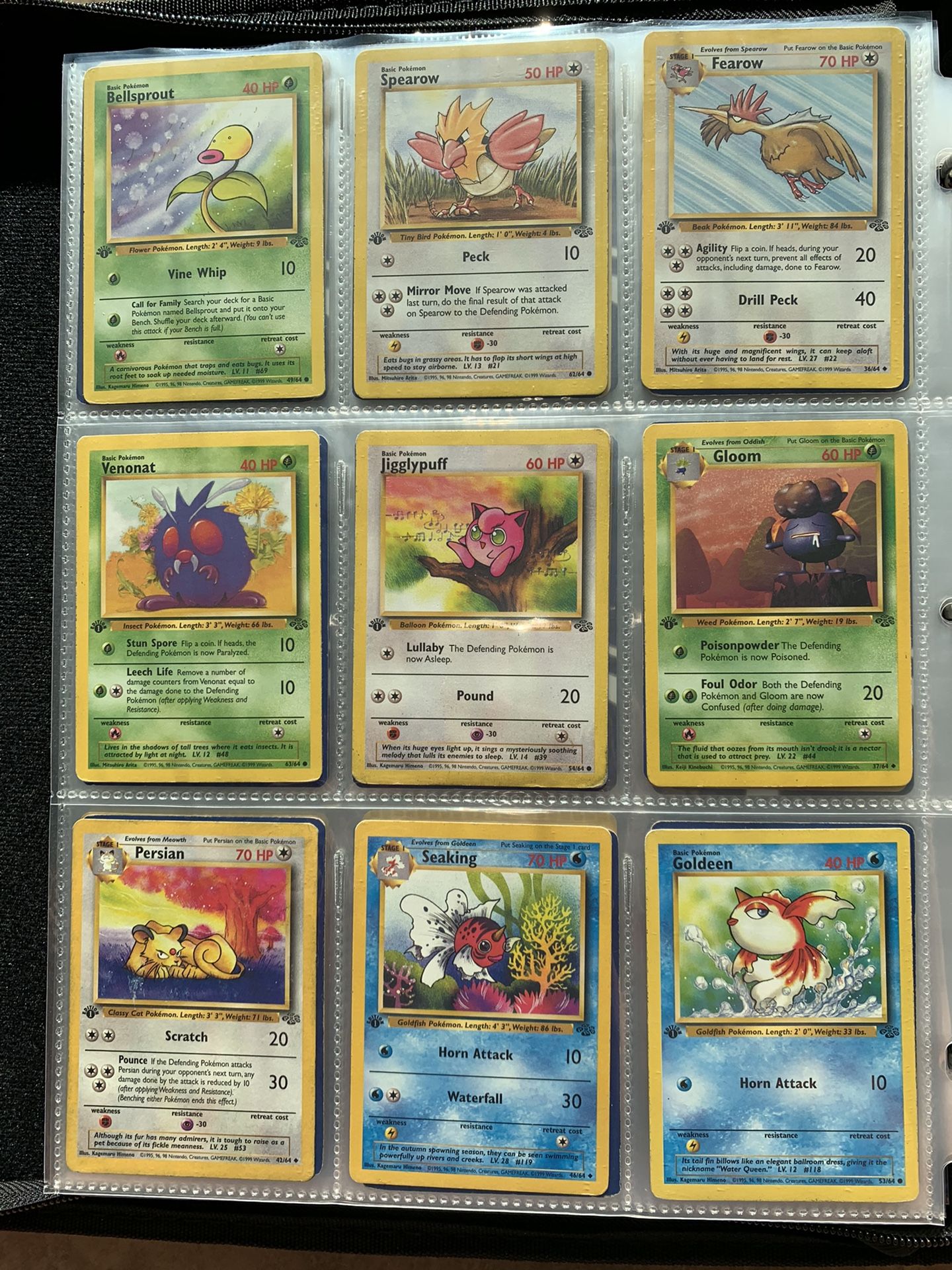 Pokemon WOTC 1st Edition Jungle Set (12) Cards