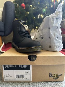 Dr Martens 1460 Serena Black Kids US 3