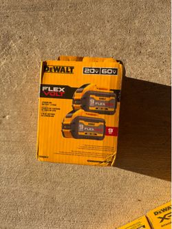 2 pack Dewalt batteries 9 AH