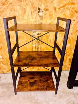 3 Tier Bookshelf, 3 Tier Industrial Bookcase,